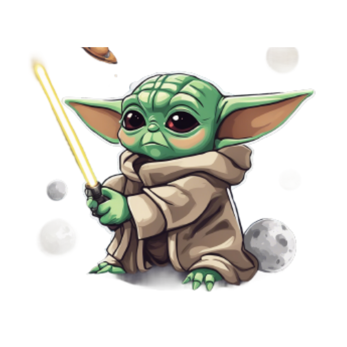 Baby Yoda Okul Etiketi Seti