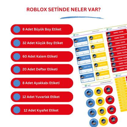 Roblox Okul Etiketi Seti